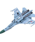 Su 27 Flanker Die Cast Fighter Aircraft Model One Hundredth Scale With Display Stand For Collectors And Aviation Enthusiasts