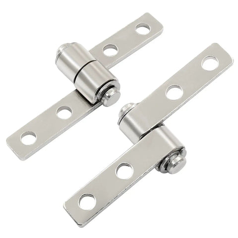 Premium Large 360 Degree Rotation Torque Hinge Set Smooth Zero Friction Swing Heavy Duty Left Right Pair, steel, 48x18mm.