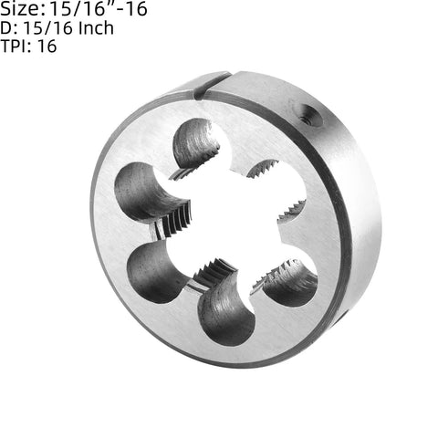 Do It All Fifteen Sixteenths Of An Inch Tap And Die Set With Sixteen TPI Right Hand Threads, steel die, precision cut