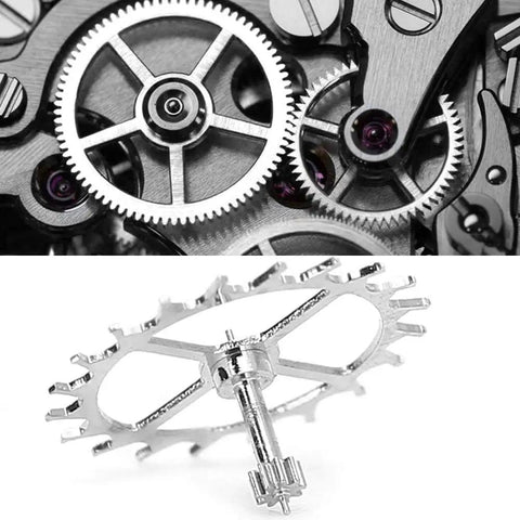 Close-up of Escape Wheel Replacement Part for ETA 2824-2 2836-2 2834 Movements used in precision watch repair