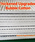 Stacked layers of thickened bubble cotton insulation film, thickness 0.5cm, part of Five Pack Thickened Aluminum Reflective Insulation Film For Beehives Waterproof Moisture Proof Sunshade Cooler Pad Beekeeping Equipment Heavy Duty Reflective Shield And Heat Barrier.