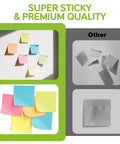 Bright Color 3x3 Sticky Notes Pack With 18 Pads And 50 Sheets Each Super Sticky Recyclable Note Set for easy organization and reminders