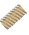 100 Pcs Spring Test Probe Pin Set P75-B1 Brass Tips For PCB Testing, conical 1.4mm head, arranged in a row.