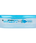 Blue rectangular container from 20 Piece Color Coded Food Storage Set With Lids For Lunches, Meal Prep, And Leftovers, BPA Free