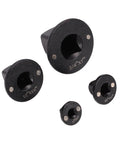Tight Space Socket Adapter Kit With Magnetic Ratcheting Low Height Drive Converters, 4-piece chrome molybdenum steel set
