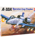 One Seventy Two Scale Fairchild A-10A Operation Iraqi Freedom Aircraft Model Kit With Decals And Instructions Glue And Paints Not Included Easy To Follow Build For Ages 14 Plus box artwork