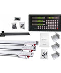 Digital Readout DRO System with three 0 to 1000 mm linear scales for milling machines, lathes, drilling, and EDM use.