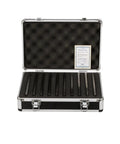 10 Piece Premium Pro Grade Parallel Gauge Set One Eighth Inch By Six Inch With Aluminum Case showing organized layout in case.