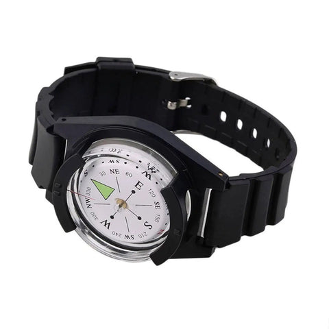 Lightweight Tactical Wrist Compass For Outdoor Survival And Hiking Gear Must Have Camping Tool For Navigation Adventure Travel Fishing And Hunting Accessories In Black Band