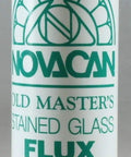 Old Master Copper Foil Solder Flux 8 Oz For Stained Glass Supplies All Purpose Zinc Flux bottle with instructions visible