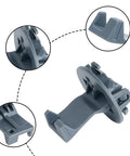 Washer Lid Lock Latch And Door Strike Replacement Kit For Front Load Washers Durable Plastic Easy Install Compatible With Whirlpool And Other Popular Models gray plastic latch close-up