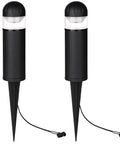Led Landscape Bollard Pathway Light 2W Low Voltage Outdoor Lighting Pack Of 2 With Die Cast Aluminum Waterproof Housing 3000K Warm White