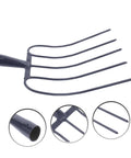Versatile Garden Manure Fork Hand Fork Rugged Yet Lightweight Workhorse For Yard Farm And Hobby Plots Pitch Fork showcased in close-up.
