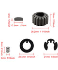 Rear Wheel Pinion Gear Kit For 22 Recycler Lawn Mower Replacement Includes 105-3040 Pinion Gear 105-6840 Thrust Washer