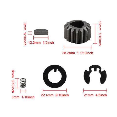 Rear Wheel Pinion Gear Kit For 22 Recycler Lawn Mower Replacement Includes 105-3040 Pinion Gear 105-6840 Thrust Washer