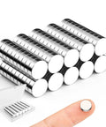 100 Pack Tiny Round Neodymium Magnets 10x3 Millimeters For Crafts DIY Projects Home Office School 3D Printing Handcrafts Refrigerator Magnets