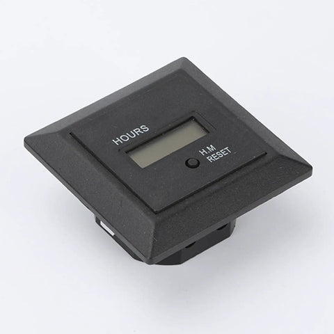 Panel Mount Industrial Hour Meter With Front Digital Hours Display ABS Housing For Runtime Tracking And Maintenance Logs Machine Run Time