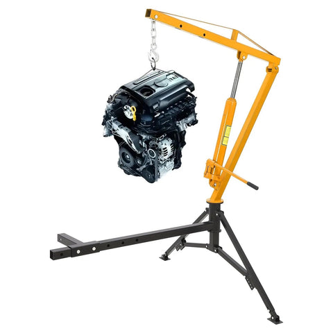 Heavy Duty Hydraulic Engine Hoist With Hitch Mount Truck Crane For 2 Inch Receiver fully adjustable boom lifting engine