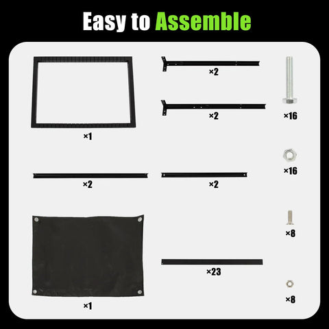 Assembly parts for 32 Inch Plasma Cutting Table With 21 Inch Wide Slatted Top And 30 Inch Long Work Surface 250 Lb Capacity