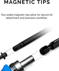 11 Piece Hex Allen Power Bit Set with magnetic tips and quick release shanks for drills and impact drivers metric sizes 1.5mm to 8mm