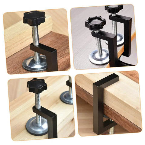 Rattan Furniture Clamp 2 Pack For Patio And Sectional Sofas, Wicker Chair Fasteners with easy install mechanism close-up