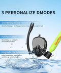 Mini Scuba Tank With Full Face Mask Snorkeling Kit No Hoses Just Breathe 3000 PSI Point Five Liter Underwater Breathing Device Six