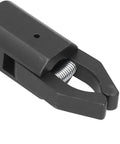 Close-up of Beefy Alloy Steel CNC Bar Puller for Lathes showing jaws and spring, 16x16mm machining tool.
