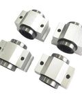 Badass Four Piece Linear Ball Bearing Pillow Block Kit For Smooth DIY Motion Systems Featuring SC Shaft Sizes Including 8 Mm 10 Mm 12 Mm And 20 Mm Units For Ultimate Rig Build Grind And Precision Cnc Operations, four sealed aluminum blocks