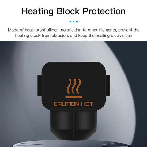 Silicone sock for 3D printer heating block protection, part of All In One 3D Printer Tool Kit For A1 And A1 Mini Pro Grade Maintenance Set.