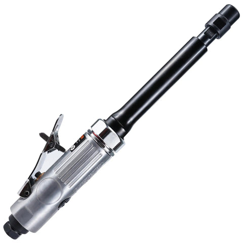 Heavy Duty Rig Ready 5 Inch Extended Air Die Grinder With Rear Exhaust and Dual Collet for deep cavity work.