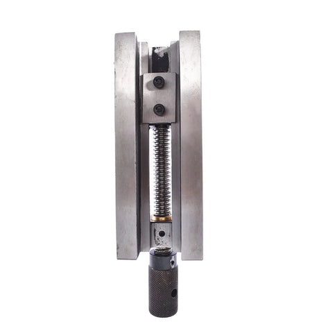 Top Shelf Screwless Mini Insert Toolmaker Vise For Milling And Drill Presses Hardened Steel Machinist Vice showing screw mechanism detail.