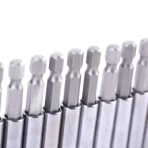 Magnetic Extension Socket Drill Bit Holder 1 Quarter Inch Hex Shank 10 Pack Heavy Duty Magnetic Bit Holder For Power Tools And Impact Drivers Perfect For Automotive Hardware And Home Projects Grabs Bits Fast And Keeps Them From Dropping