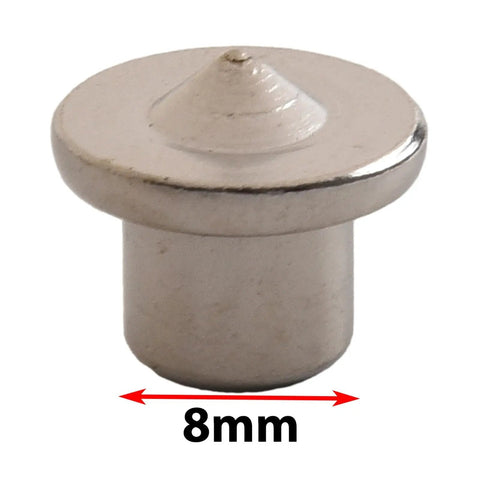 8mm steel pin from Pro Grade Dowel Center Pin Set For Woodworking, Ten Steel Alignment Pins With Chrome Plating, Mark Holes For 6, 8, 10, 12mm