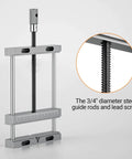 Aluminum Bench Vise Clamp For CNC Router Machines, High Precision Clamp With 0 To 8 Inch Range, four uprights, slotted clamps