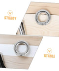 8 Pack M8 304 Stainless Steel Lifting Eye Nuts Heavy Duty Threaded Rigging Hardware With No Fuss Setup For Marine Hoisting And Industrial Job Site Work Built Tough shown on wood surface.