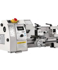 Awesome 8X14 Mini Metal Lathe Machine With High Precision Spindle For Turning Threading And Drilling, showing control panel and 3-jaw chuck.
