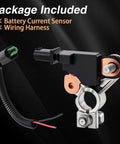 Boss Tier Battery Current And Voltage Sensor With Wiring Harness Exact Swap For Honda Civic CRV Acura RDX ILX Replaces 38920 TR0 A01 A02 visible with wiring harness and connector.