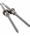 Heavy Duty Rolled Ball Screw SFU1204 And 1604 For CNC Router Automation High Precision Single Nut Setup with smooth threads and supports.