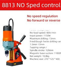 Industrial Grade Magnetic Drill Press With Adjustable Machine Body And Portable Design For Engineering Steel Structure Projects Featuring Bidirectional Guide Rail Positioning And Shockproof Anti-Slip Handle For Secure Comfortable Handling In Hardcore on a steel surface.
