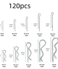 Everyday DIY Cotter Pin Assortment Kit Zinc Plated Steel 360 480 600 Count R Clip Hairpin Pins sizes and quantities shown.