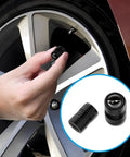 Installing aluminum alloy valve stem caps on a car wheel for tire protection. Aluminum Alloy Valve Stem Caps For Tires.