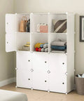Massive 42 Inch Wide Cube Storage Organizer With Doors For Home Or Dorm Go To Adjustable Modular Closet Cabinet Shelving