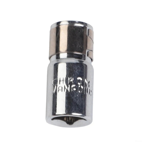 Heavy Duty 1/4 Inch Square Drive To Hex Shank Socket Adapter Made From Chrome Vanadium Steel For Impact Drills And High Torque Screwdriver Bit Conversion Tool That Fits Perfectly In 25mm Length, chrome socket adapter