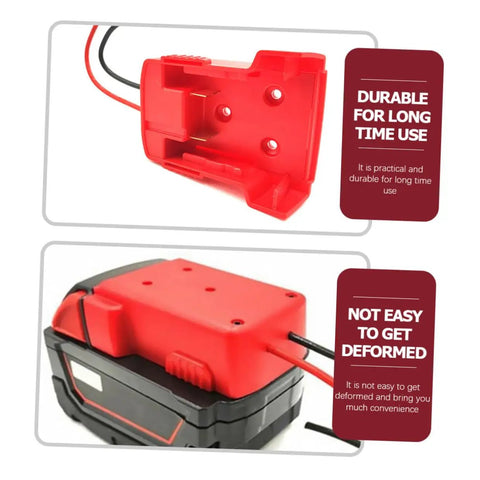 Dope 18V Battery Conversion Kit With Secure Wire Adapter For Power Wheels And Robotics DIY Projects, Heavy Duty 14 AWG