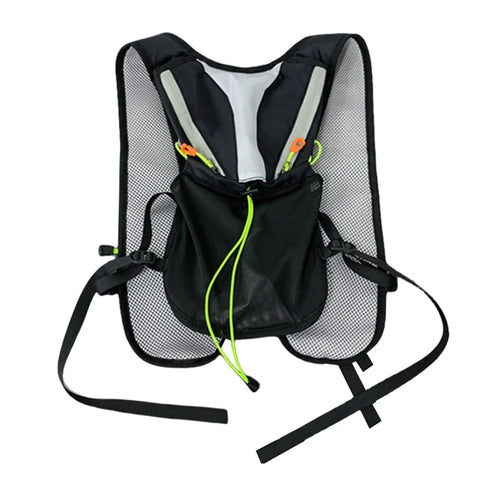 Hydration Vest For Outdoor Adventures With Easy Access Water Bladder System Reflective Front Chest Pocket And Multiple Storage Pockets