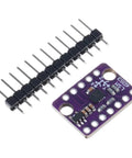 Low Power 6 Axis Motion Sensor Module With Adjustable Range For IoT, Robotics, And Wearables, Dope Accelerometer And Gyroscope Tracking For Real Time Orientation, Vibration Analysis, And Battery Powered Projects, purple PCB with header pins
