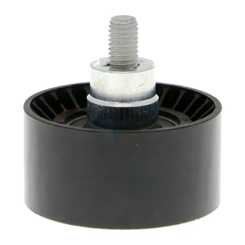 Ultimate Accessory Drive Belt Idler Pulley For BMW M235i XDrive 2015-2016, top view showing black plastic and metal parts.