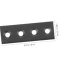 Sliding Barn Door Track Connector Replacement Hardware Flat Repair Plate for Cabinet Doors Heavy Duty Metal Kit