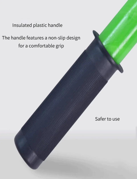 Grip of Pro Grade Adjustable Green High Voltage Hook Safety Pole Portable For Safe Power Station And Facility Maintenance Heavy Duty