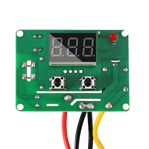 Plug And Play Digital LED Temperature Controller Module With Waterproof Probe, showing circuit board and LED display.